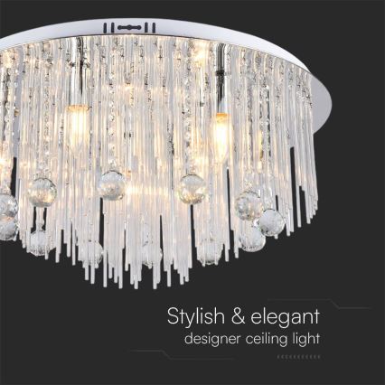 Griestu lampa 9xE14/40W/230V d. 60 cm