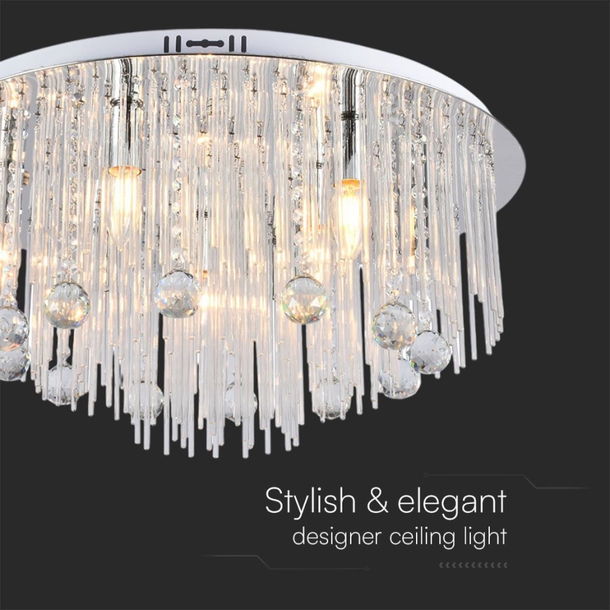 Griestu lampa 9xE14/40W/230V d. 60 cm