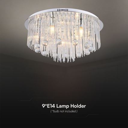 Griestu lampa 9xE14/40W/230V d. 60 cm