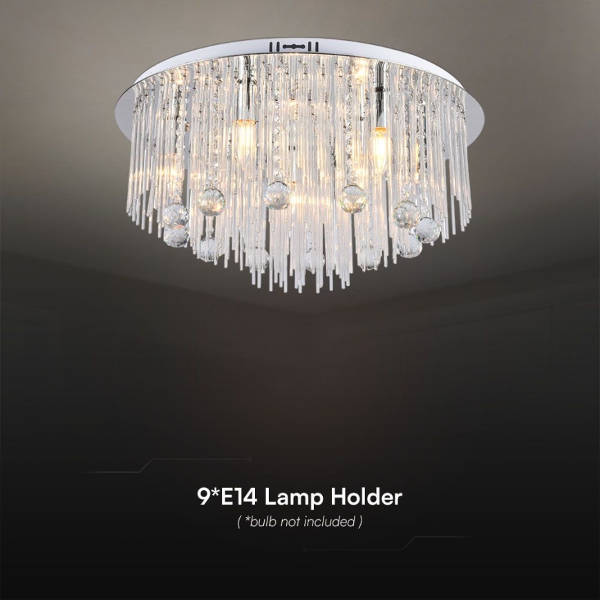 Griestu lampa 9xE14/40W/230V d. 60 cm