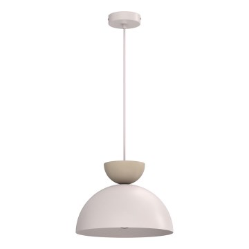 Griestu lampa ar kabeli NEVIS 1xE27/15W/230V Ø 29 cm krēmkrāsā