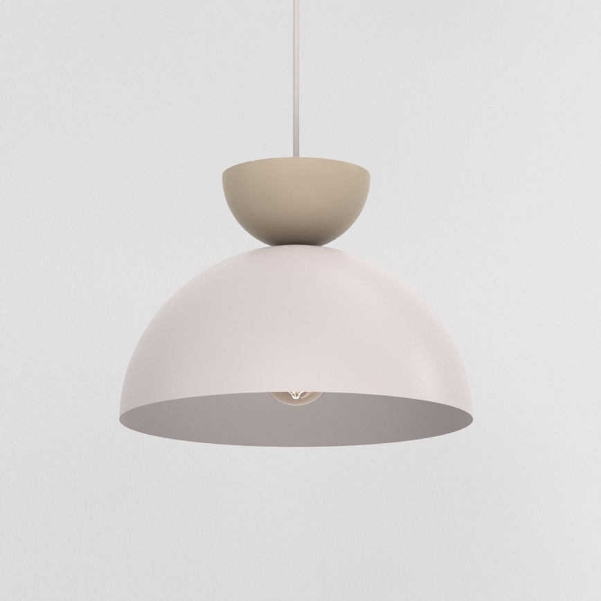 Griestu lampa ar kabeli NEVIS 1xE27/15W/230V Ø 29 cm krēmkrāsā