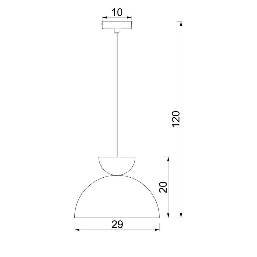 Griestu lampa ar kabeli NEVIS 1xE27/15W/230V Ø 29 cm krēmkrāsā