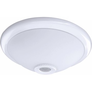 Griestu lampa ar kustības un krēslas sensoru MANA 2xE27/40W/230V Ø 30 cm balta