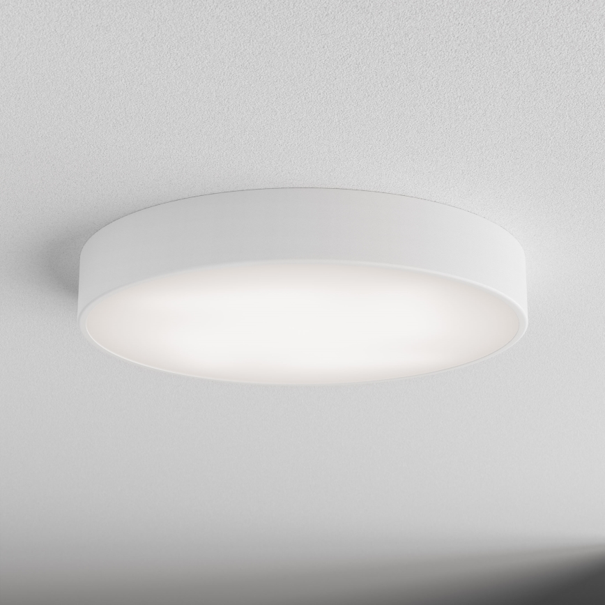 Griestu lampa ar kustības un krēslas sensoru CLEO, 4xE27/24W/230V, Ø 50 cm, balta