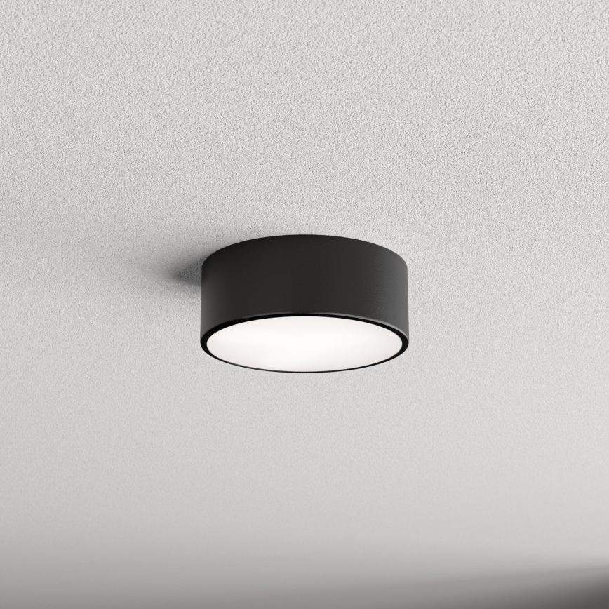 Griestu lampa ar kustības un krēslas sensoru CLEO 1xE27/40W/230V Ø 20 cm melna