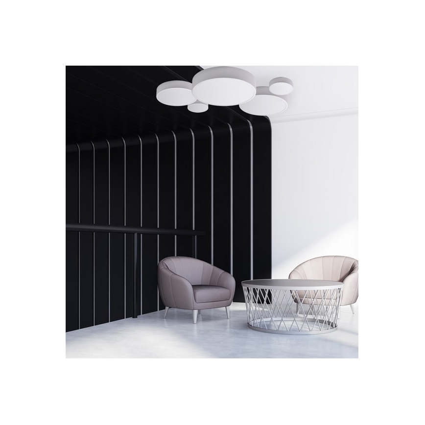 Griestu lampa CLEO ar kustības un krēslas sensoru, 2x E27, 24 W, 230 V, Ø 30 cm, balta