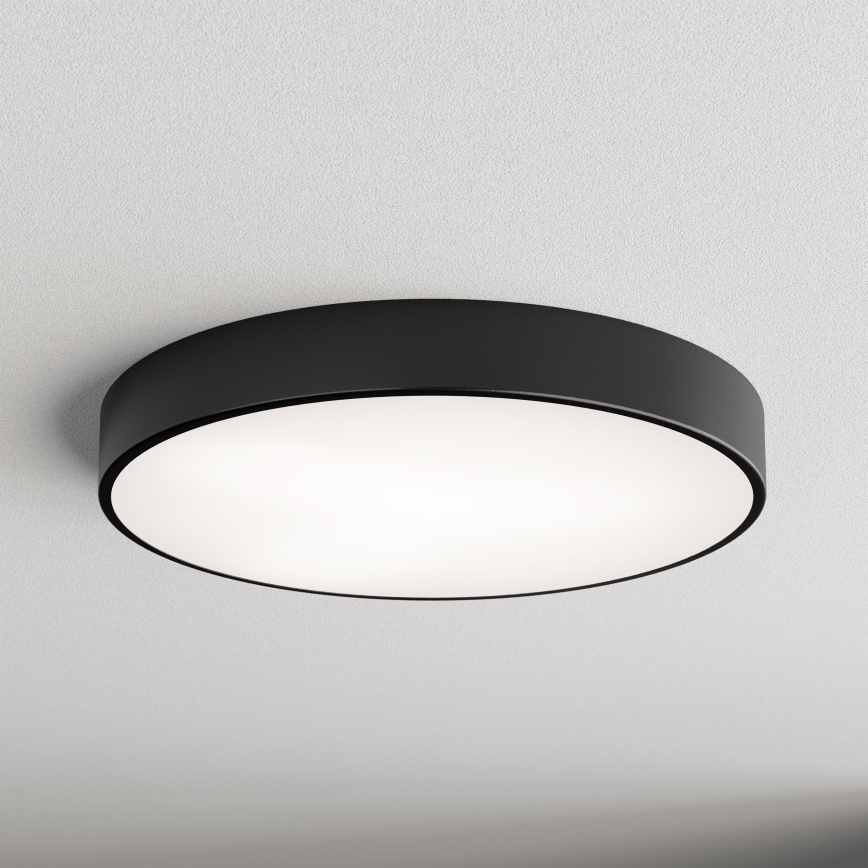Griestu lampa CLEO ar kustības un krēslas sensoru 5xE27/24W/230V Ø60 cm melna