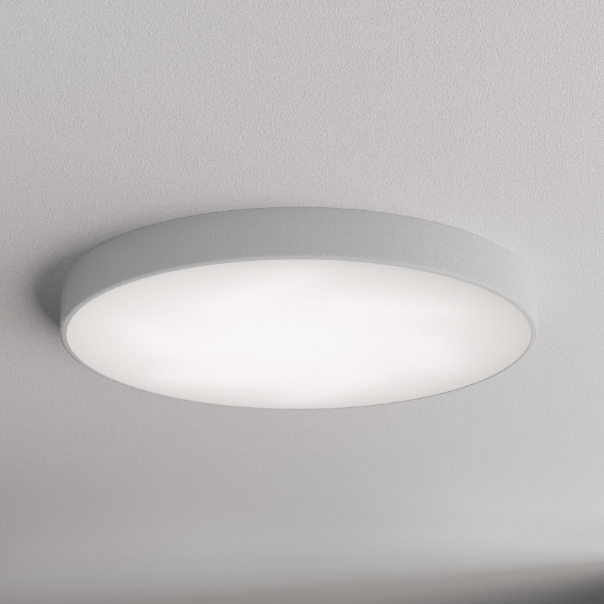 Griestu lampa ar kustības un krēslas sensoru CLEO 6xE27/24W/230V Ø 80 cm pelēka