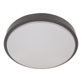 Griestu lampa ar sensoru WILTON 2xE27/60W/230V Ø 33 cm antracīta