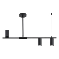 Griestu lampa ar stieni URANOS 3xGU10/10W/230V melna