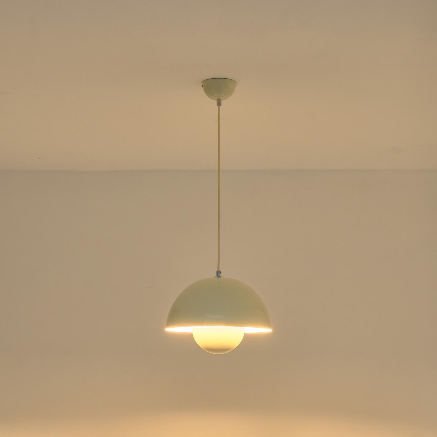 Griestu lampa ar vadu JARDEN 1xE27/15W/230V, krēmkrāsā