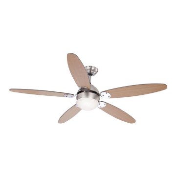Griestu lampa ar ventilatoru LEVIAN 1xE14/60W/230V dižskābardis
