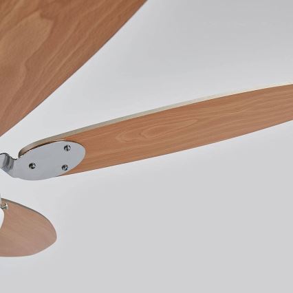 Griestu lampa ar ventilatoru LEVIAN 1xE14/60W/230V dižskābardis