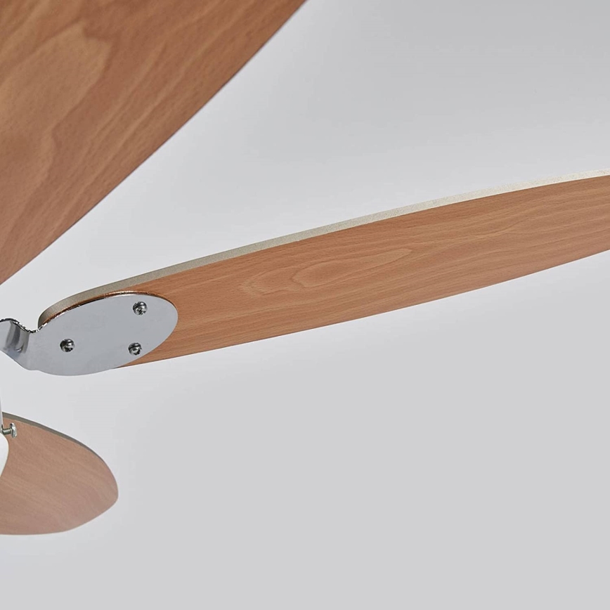 Griestu lampa ar ventilatoru LEVIAN 1xE14/60W/230V dižskābardis