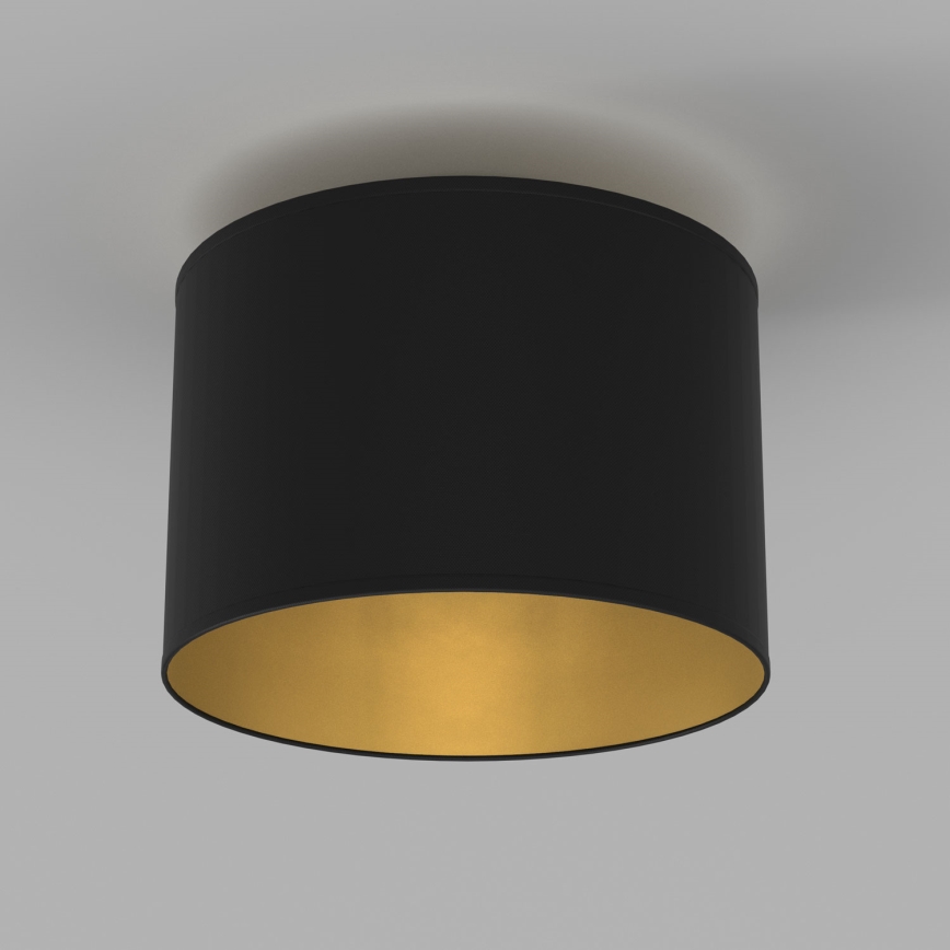 Griestu lampa ARDEN 1xE27/15W/230V Ø 25 cm melna