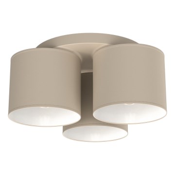 Griestu lampa ARDEN 3xE27/15W/230V, diametrs 30 cm, bēša