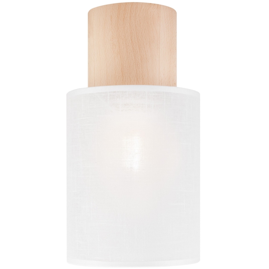 Griestu lampa ARI 1xE27/60W/230V d. 16 cm, balta dižskābardis