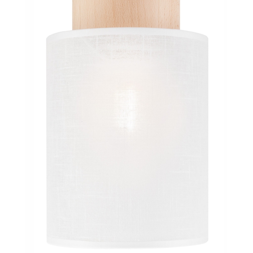 Griestu lampa ARI 1xE27/60W/230V d. 16 cm, balta dižskābardis