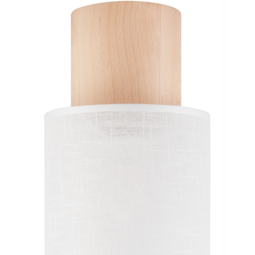 Griestu lampa ARI 1xE27/60W/230V d. 16 cm, balta dižskābardis
