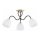 Griestu lampa ARIEL, virsmas montāža, 3xE27/15W/230V, zelta/melna