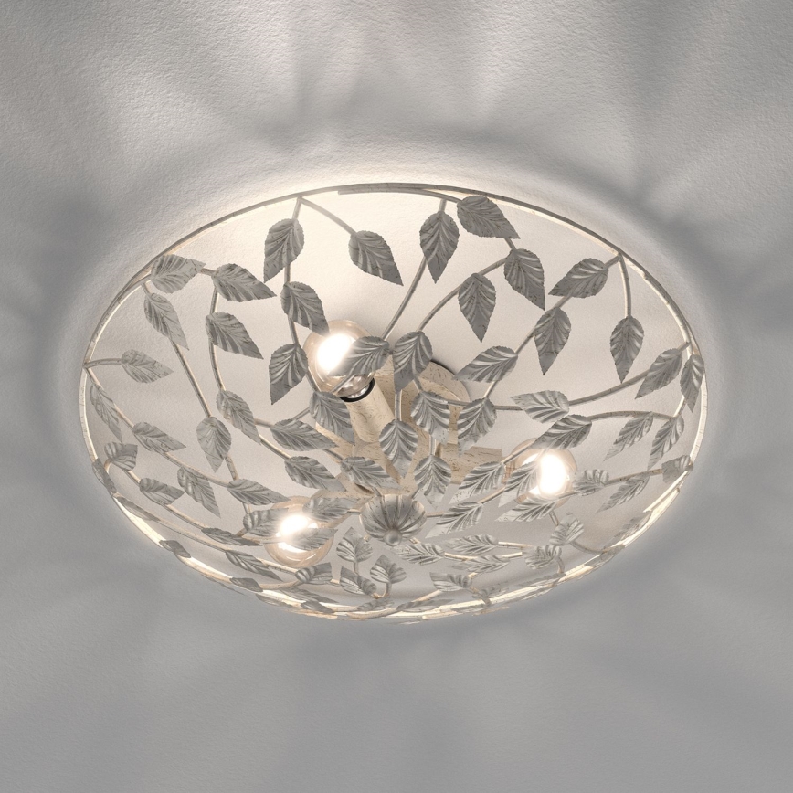 Griestu lampa ARION 3xE27/15W/230V balta/patina