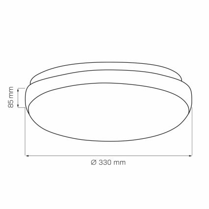 Griestu lampa BENEDYKT 2xE27/20W/230V d. 33 cm sudraba