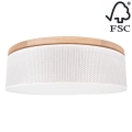 Griestu lampa BENITA 2xE27/25W/230V d. 48 cm krēmkrāsa/ozols – FSC sertificēts