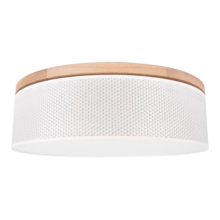 Griestu lampa BENITA 2xE27/25W/230V d. 48 cm krēmkrāsa/ozols