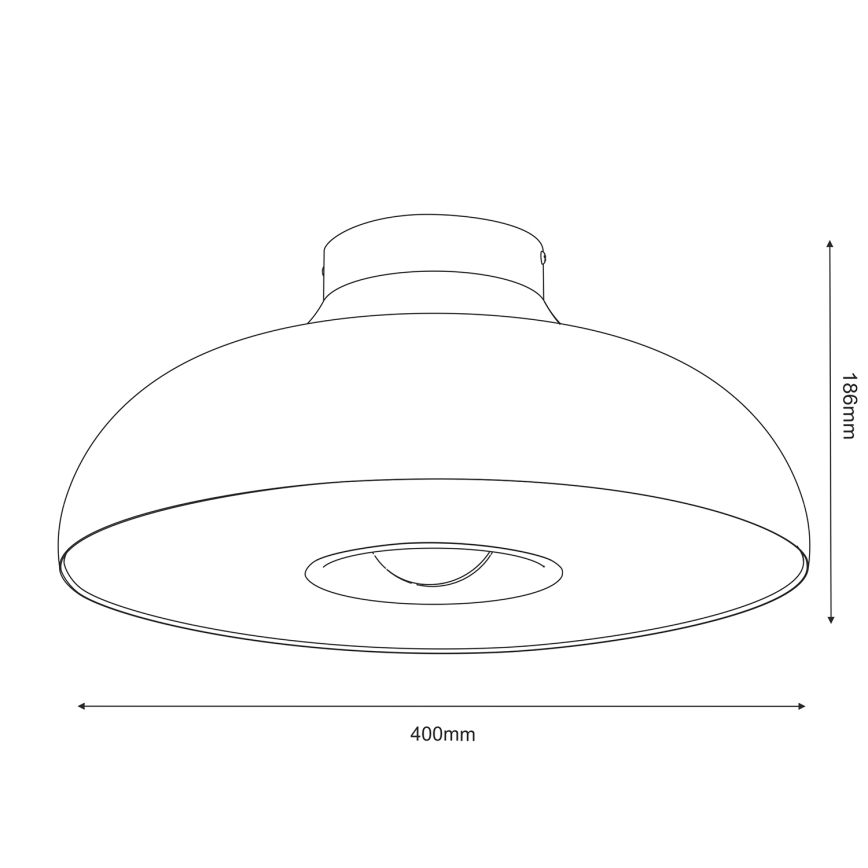 Griestu lampa BILBAO 1xE27/15W/230V bēša