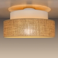 Griestu lampa BOHO 1xE27/60W/230V balta/bēša