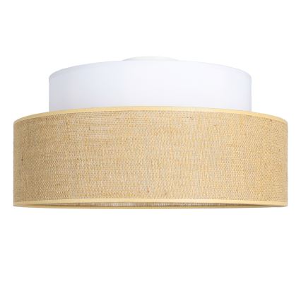 Griestu lampa BOHO 1xE27/60W/230V balta/bēša