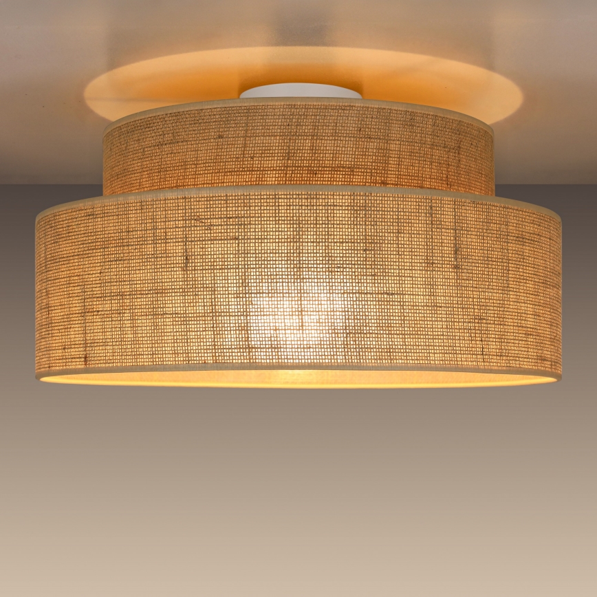 Griestu lampa BOHO 1xE27/60W/230V bēša