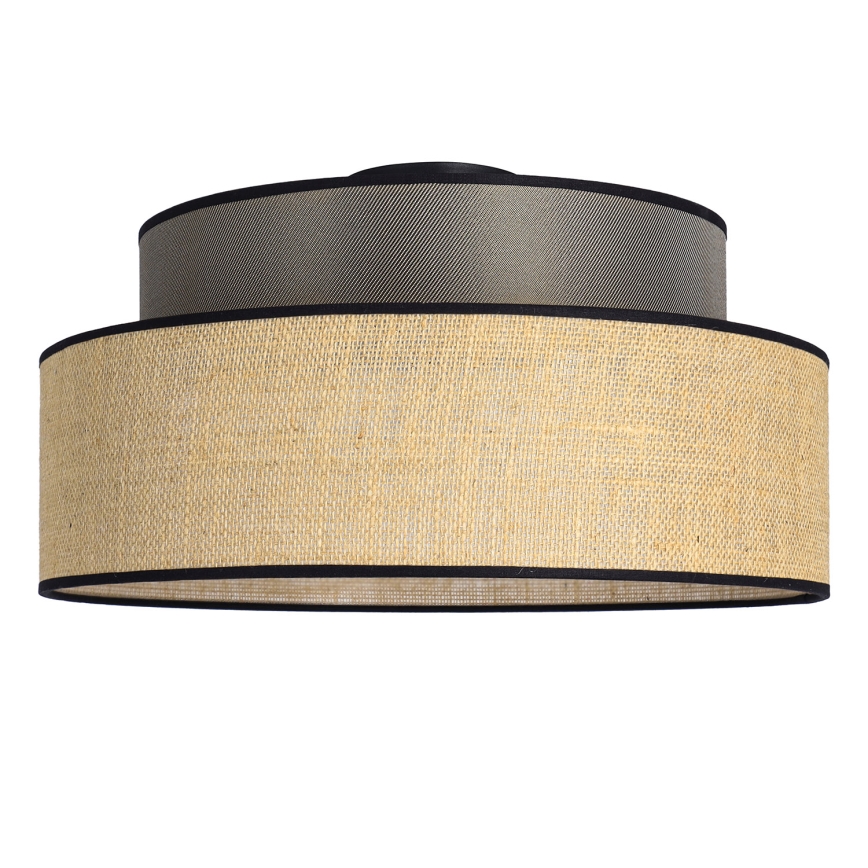 Griestu lampa BOHO 1xE27/60W/230V brūna/bēša