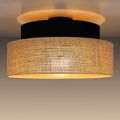 Griestu lampa BOHO 1xE27/60W/230V d. 40 cm melna/bēša
