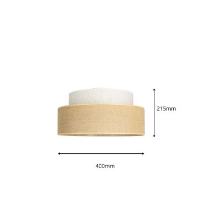 Griestu lampa BOHO 1xE27/60W/230V krēmkrāsa/bēša