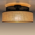 Griestu lampa BOHO 1xE27/60W/230V melna/rotanga