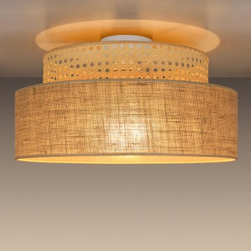 Griestu lampa BOHO 1xE27/60W/230V rotanga