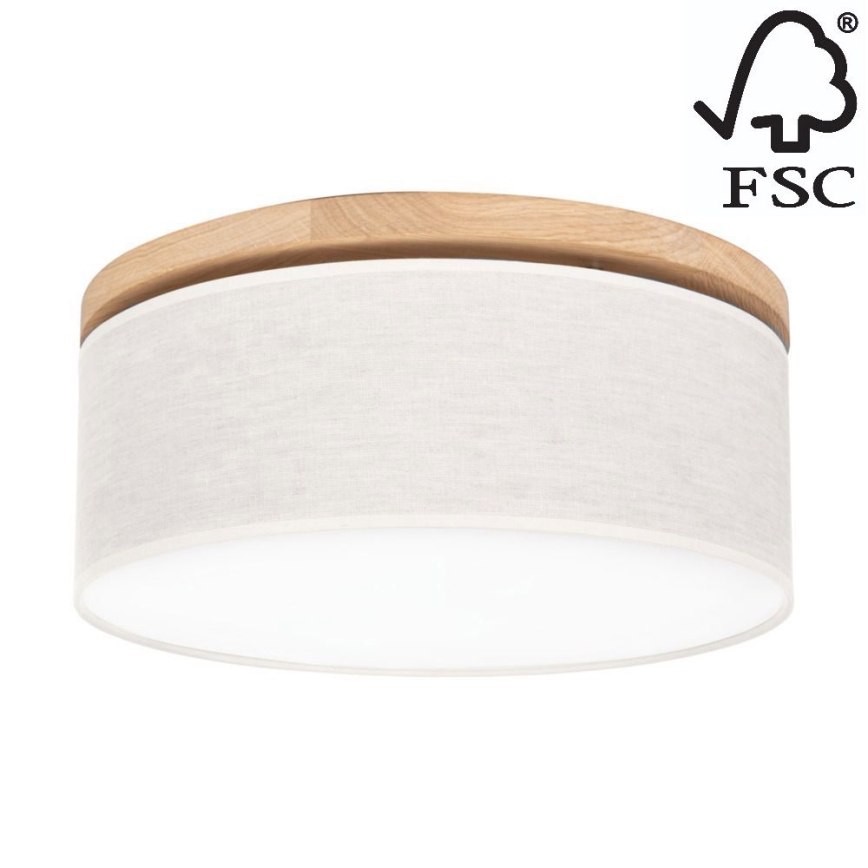 Griestu lampa BOHO 2xE27/25W/230V d. 38 cm ozols – FSC sertificēts