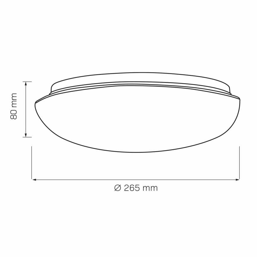 Griestu lampa BONIFACY 1xE27/20W/230V d. 26,5 cm balta