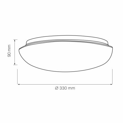 Griestu lampa BONIFACY 2xE27/20W/230V d. 33 cm balta