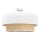 Griestu lampa BORHO 1xE27/60W/230V Ø 40 cm balta/jūta
