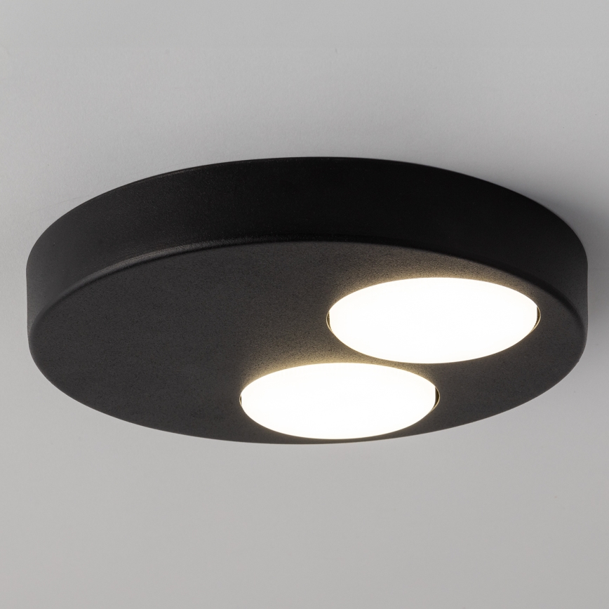 Griestu lampa BROS 2xGX53/12W/230V melna