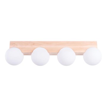 Griestu lampa BULBO 4xG9/8W/230V dižskābardis/balta