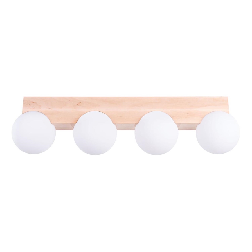 Griestu lampa BULBO 4xG9/8W/230V dižskābardis/balta