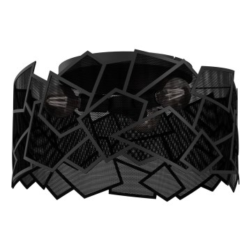 Griestu lampa CAMO 3xE27/15W/230V melna