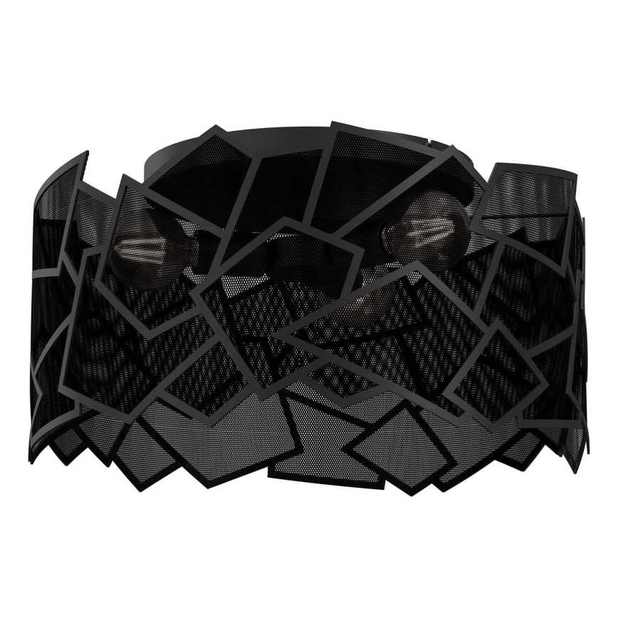 Griestu lampa CAMO 3xE27/15W/230V melna