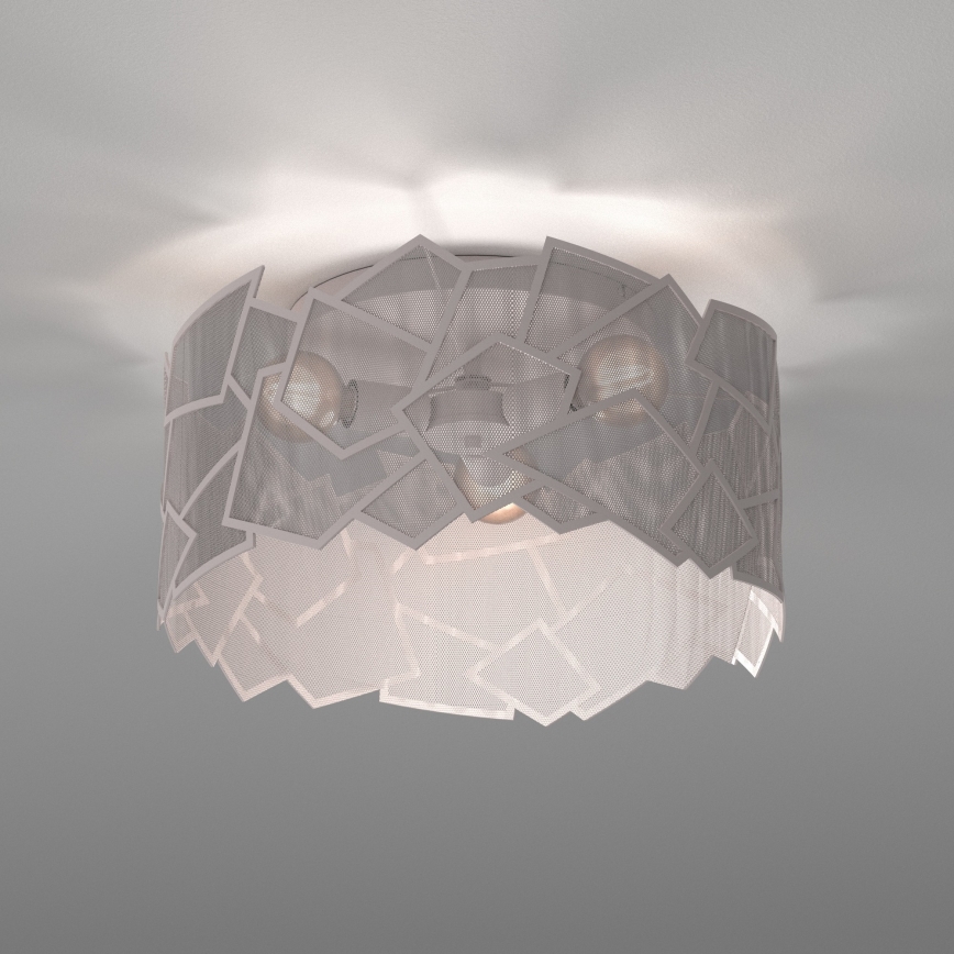 Griestu lampa CAMO 3xE27/15W/230V, Ø 49,5 cm, bēša