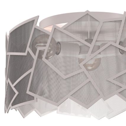 Griestu lampa CAMO 3xE27/15W/230V, Ø 49,5 cm, bēša