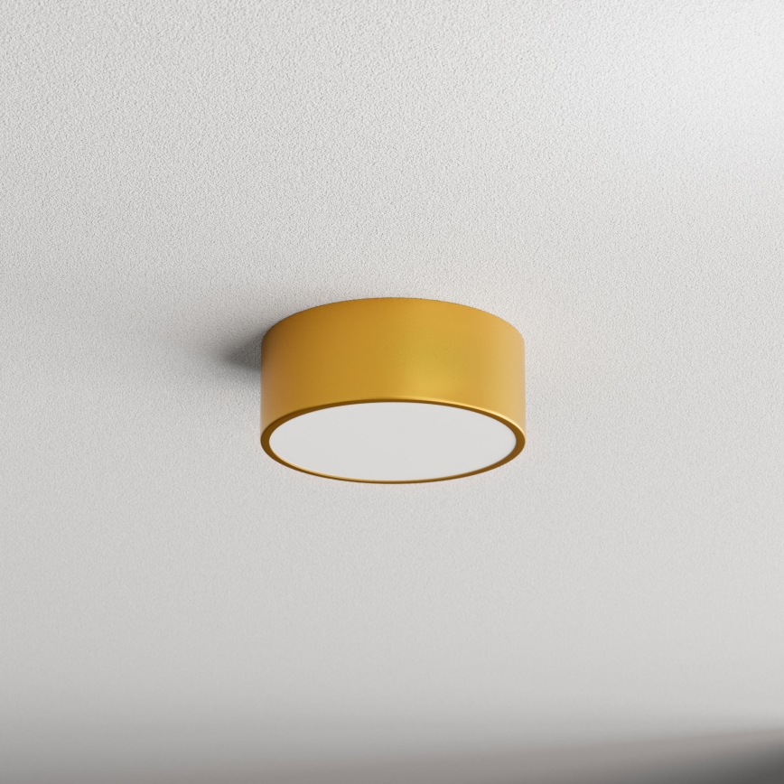 Griestu lampa CLEO 1xE27/24W/230V d. 20 cm zeltaina